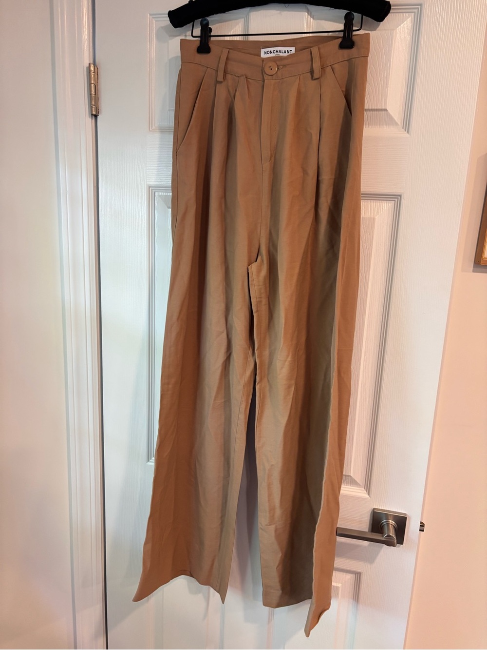 Nonchalant Label Wide Leg Pants in Camel size small